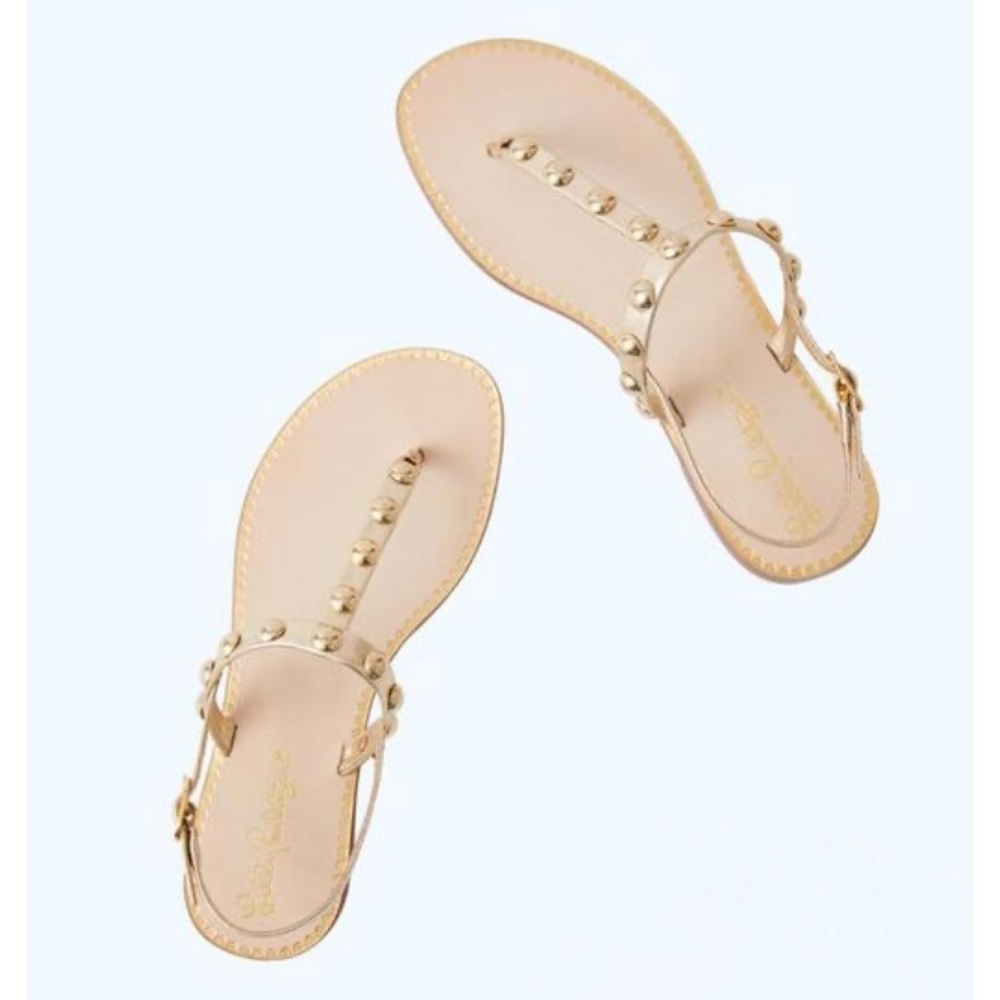 Lilly Pulitzer Rita Sandal - Gold - 8.5